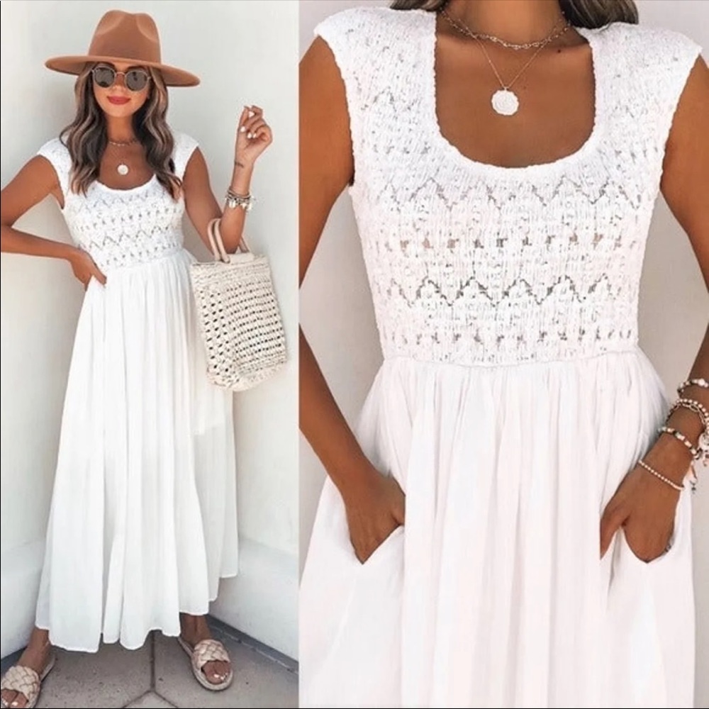 NWT Vici Naite Smocked Dress